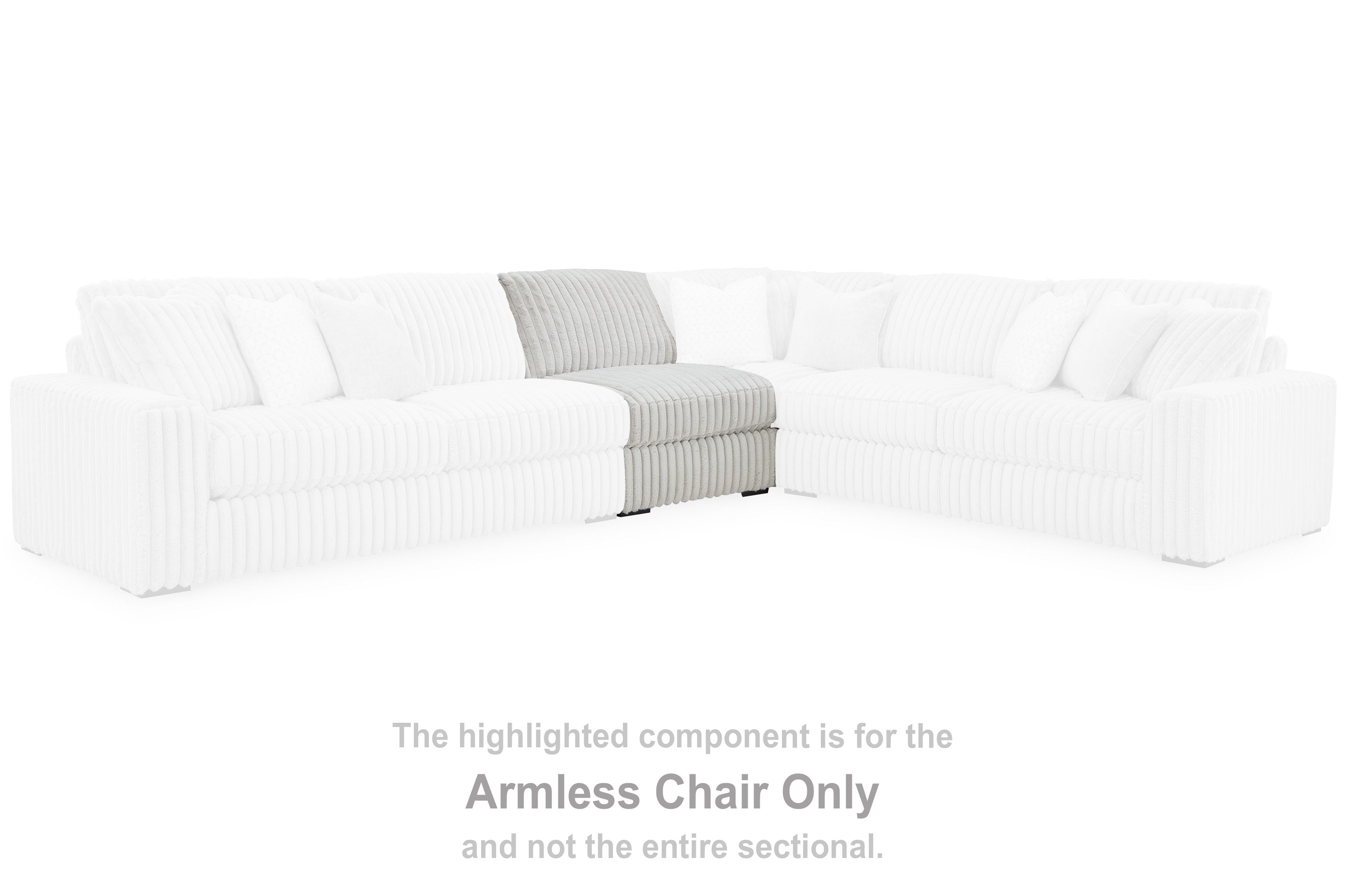 Stupendous - Armless Chair - Alloy