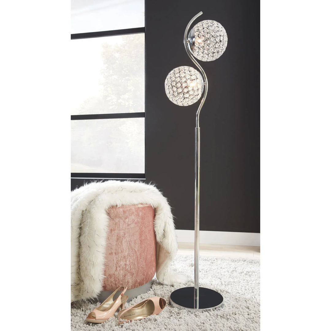 Metal floor outlet lamp