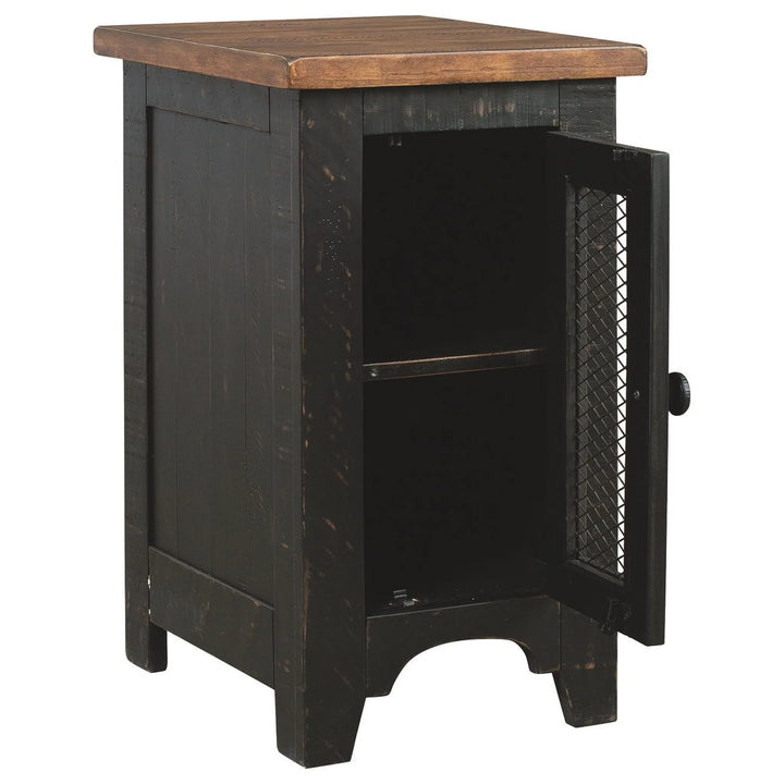 Ashley T468-7 Valebeck - Black/Brown - Chair Side End Table