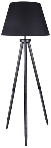 Orhan - Wood Floor Lamp - Black