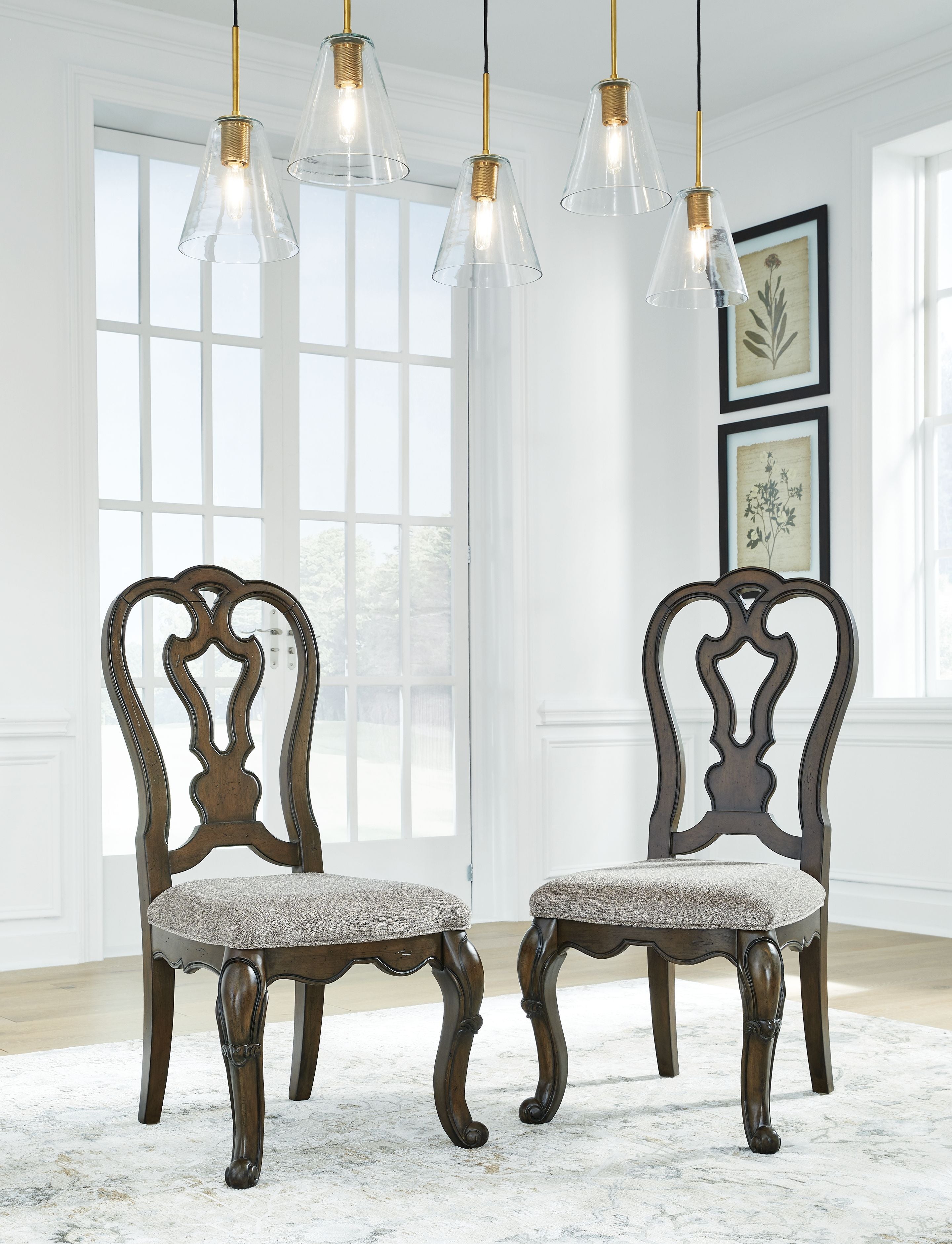 Maylee - Dark Brown - Dining Upholstered Side Chair