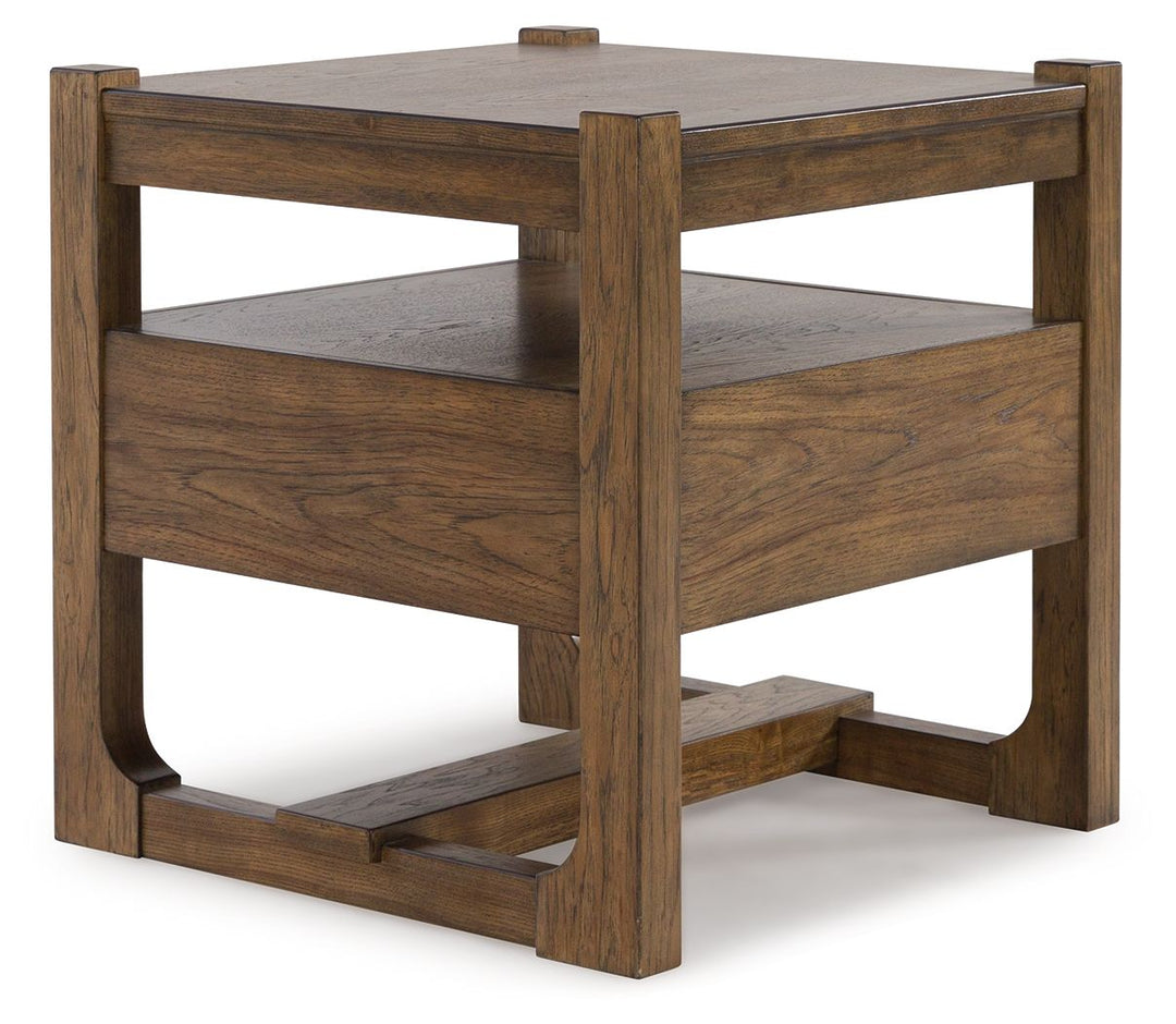 Cabalynn - Light Brown - Square End Table