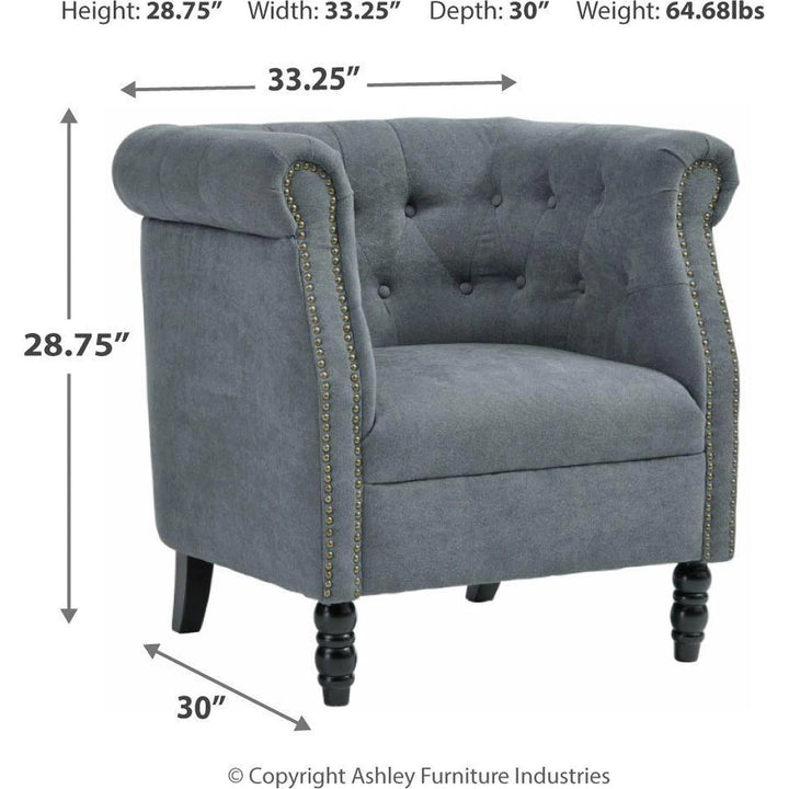 Ashley A3000204 Jacquelyne - Slate Blue - Accent Chair
