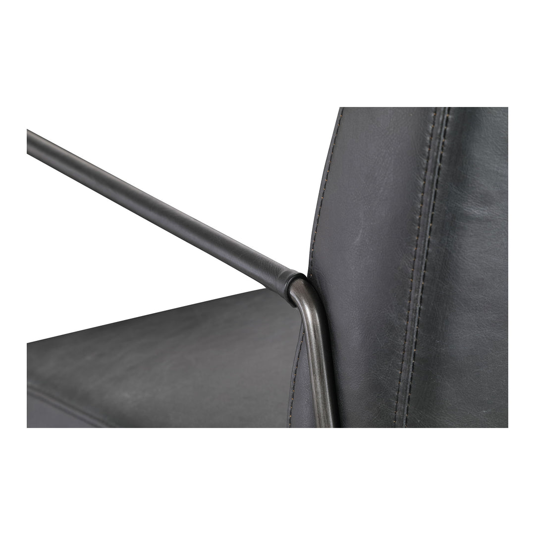 Dagwood - Leather Armchair - Black