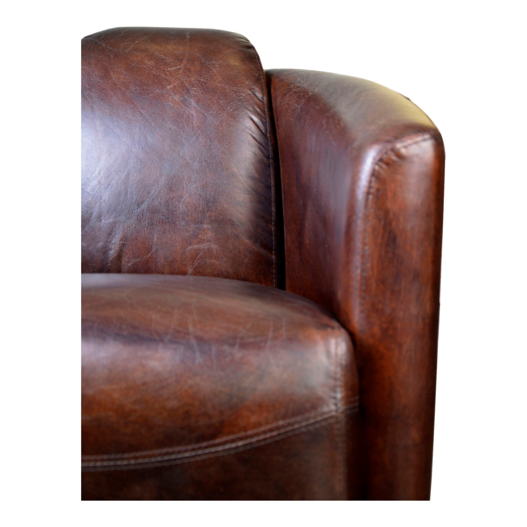 Salzburg - Club Chair - Dark Brown Leather