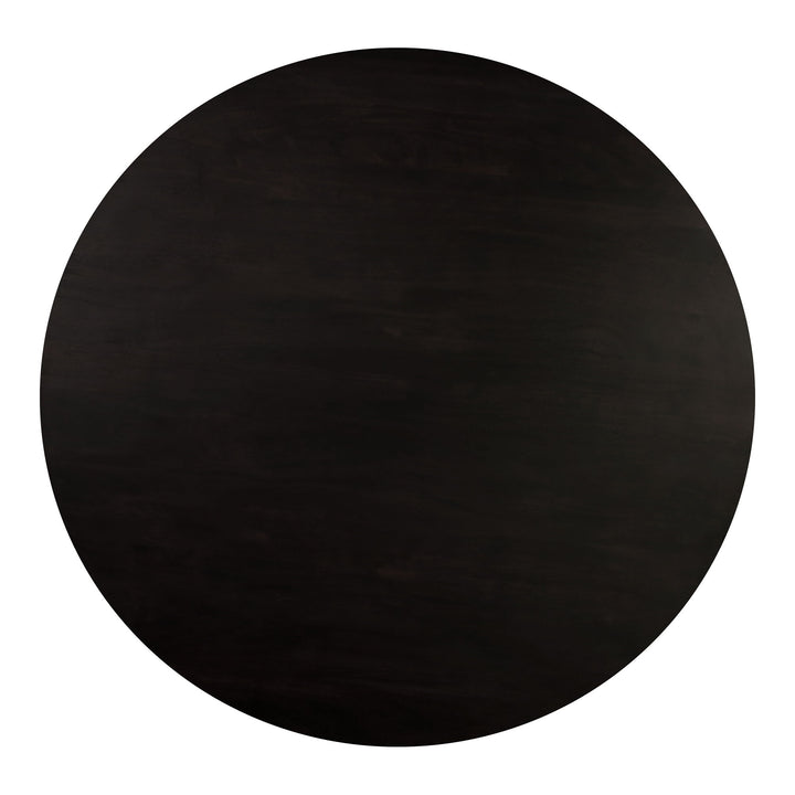 Povera - Round Dining Table - Black - Acacia Wood