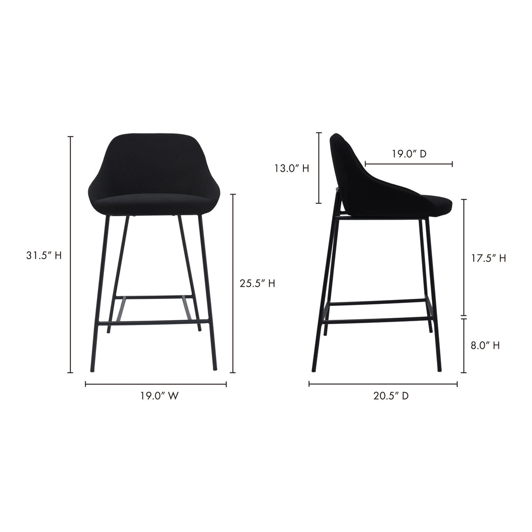 Shelby - Counter Stool - Black