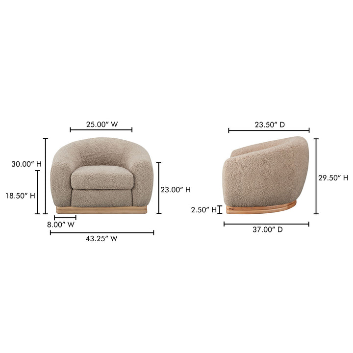 Marlowe - Lounge Chair - Taupe