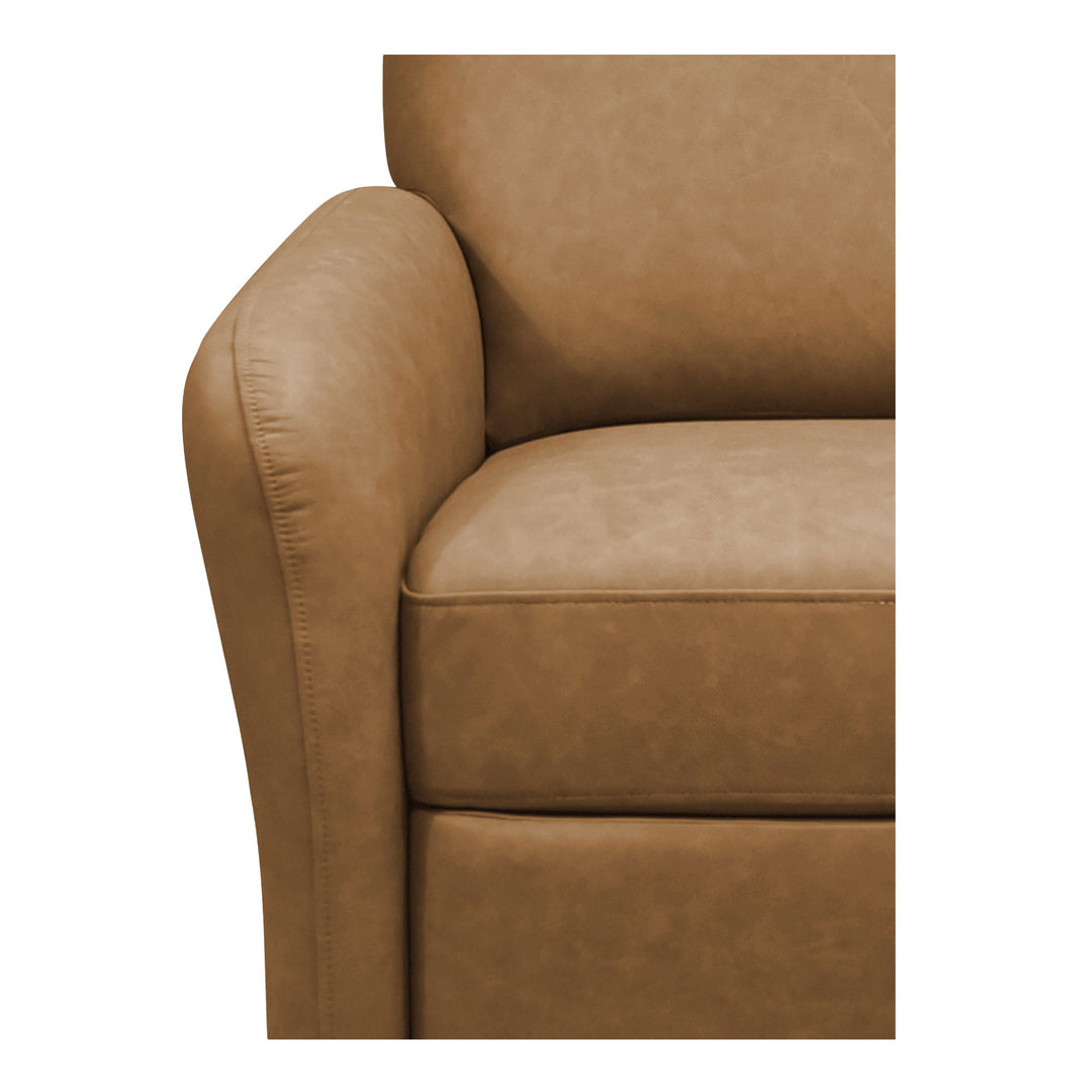 Luna - Leather Recliner Chair - Tan