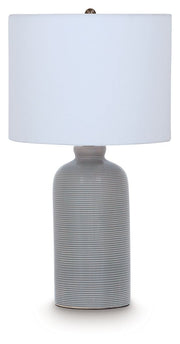 Wimlow - Ceramic Table Lamp - Gray Blue