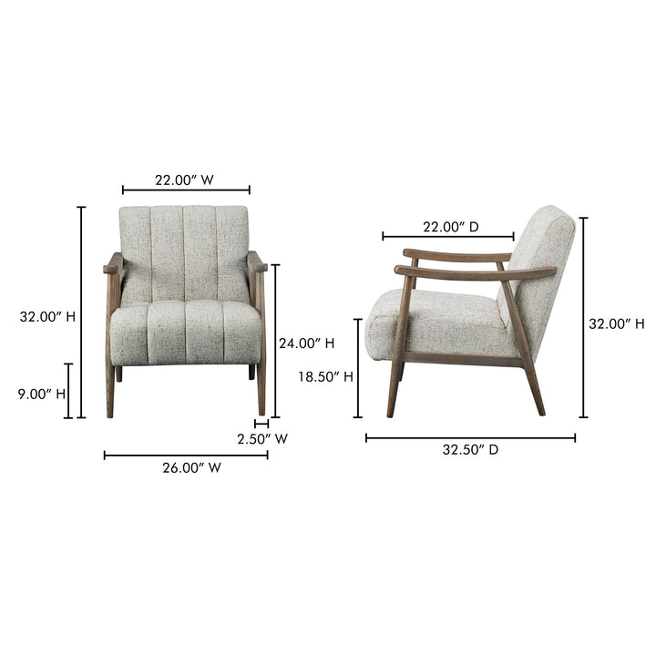 Aster - Accent Chair - Pebbled Beige