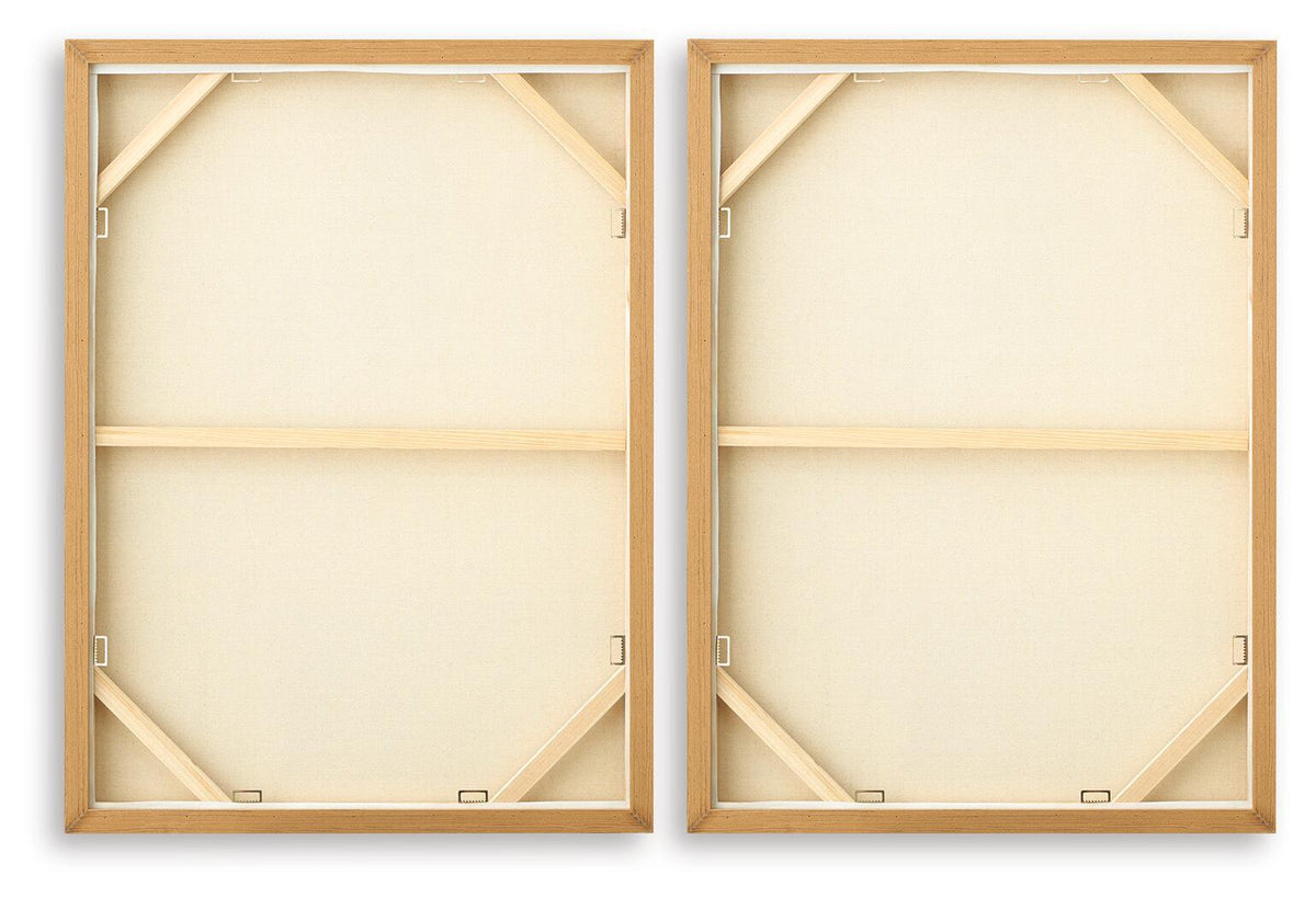 Brettwarth - Wall Art Set (Set of 2) - Green / Blue / Yellow