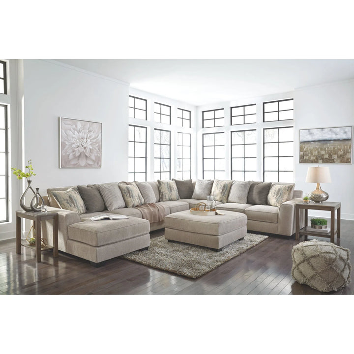 Ashley 39504/16/34/46/77/67/08 Ardsley - Pewter - LAF Corner Chaise, Armless Loveseat, Armless Chair, Wedge, RAF Sofa Sectional & Accent Ottoman