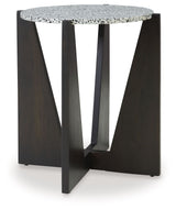 Tellrich - Accent Table - Black / White