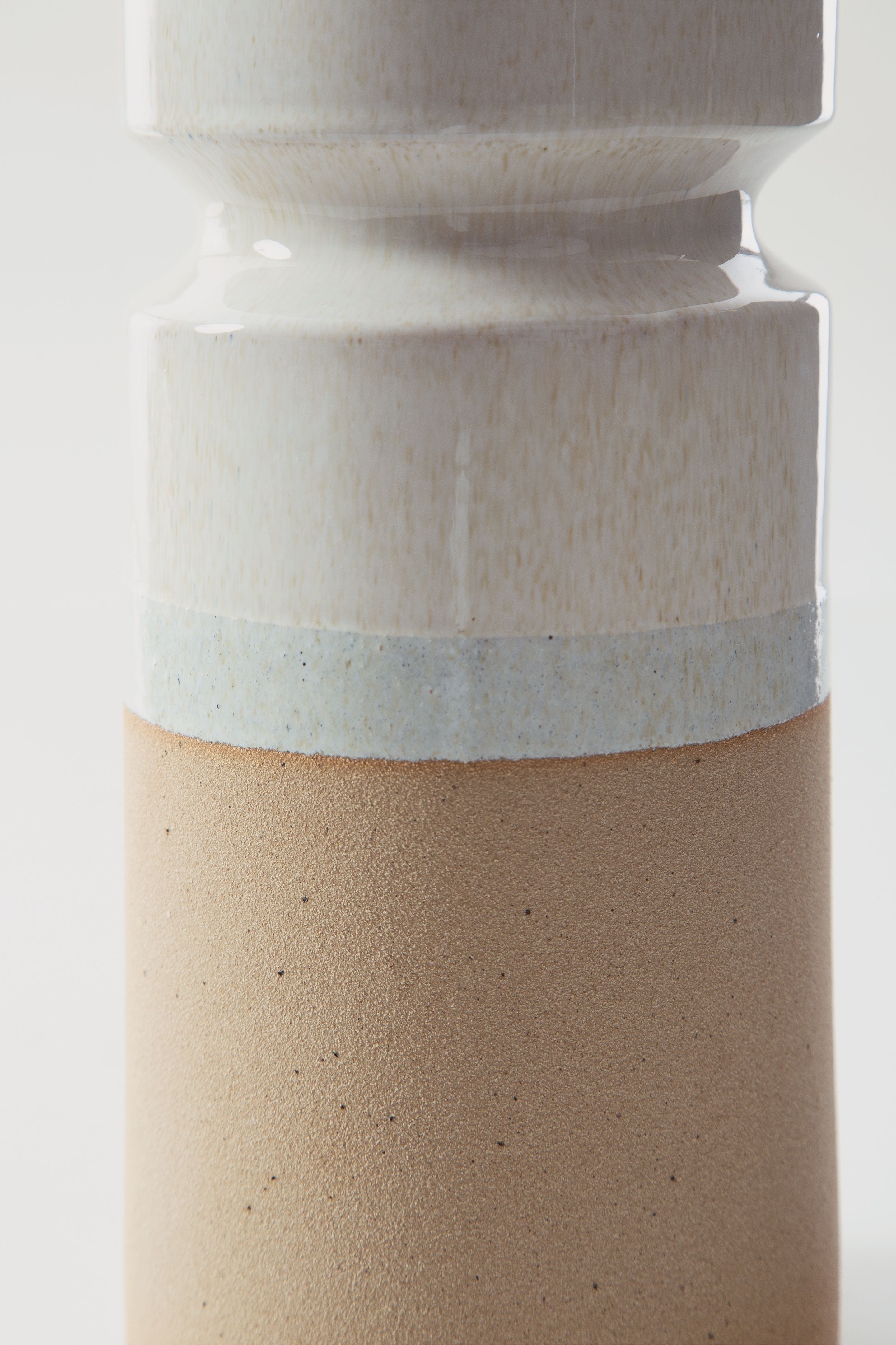 Hurston - Candle Holder Set (Set of 3) - Ivory / Brown