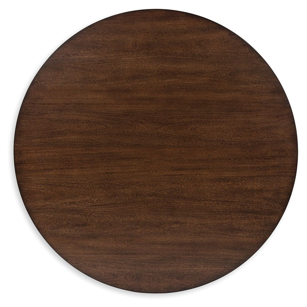 Korestone 2 - Round Cocktail Table - Dark Brown
