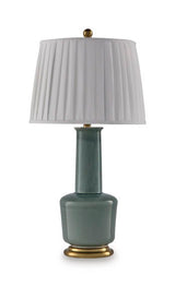 Webbington - Ceramic Table Lamp - Teal / Gold Finish