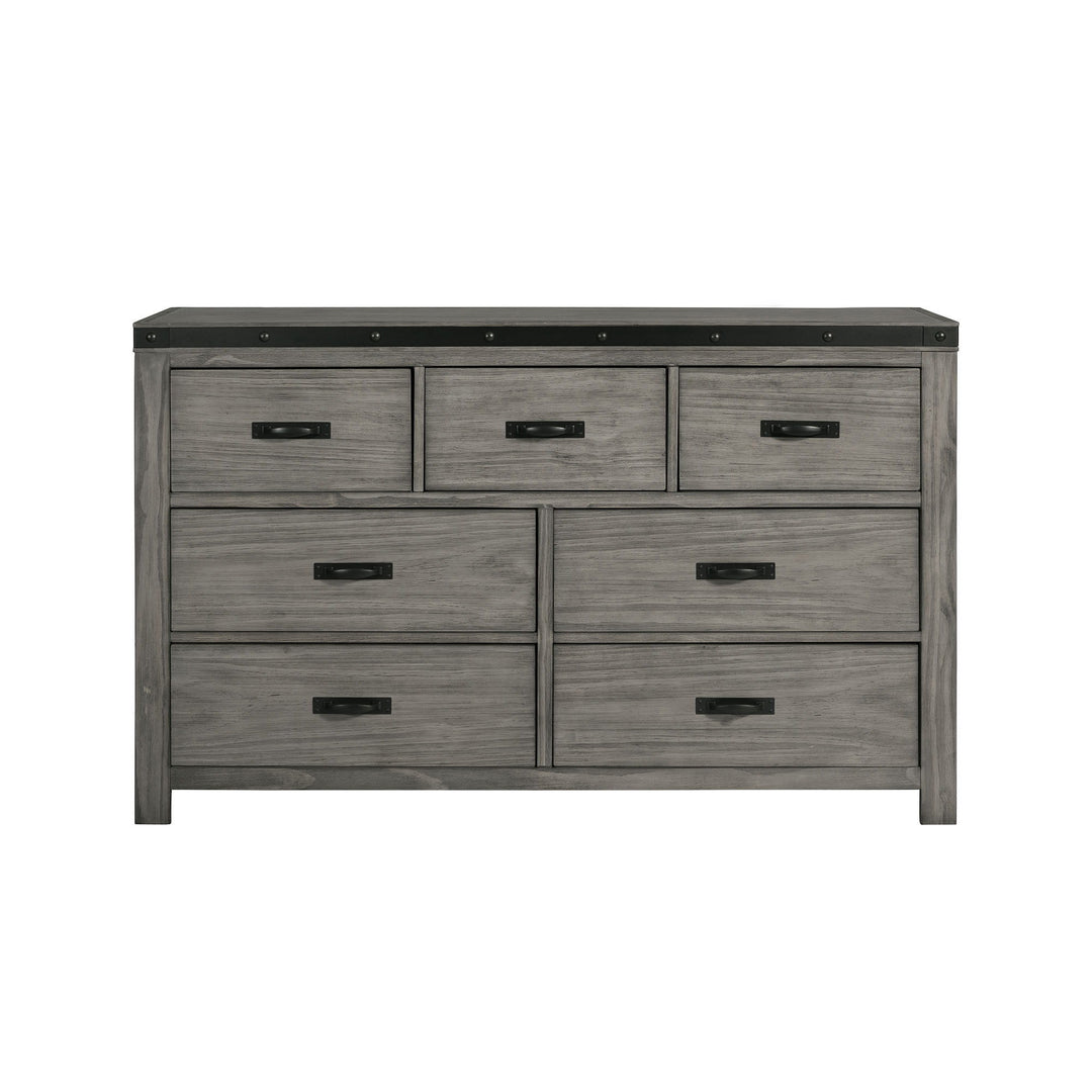 Wade - 7-Drawer Dresser - Black Finish