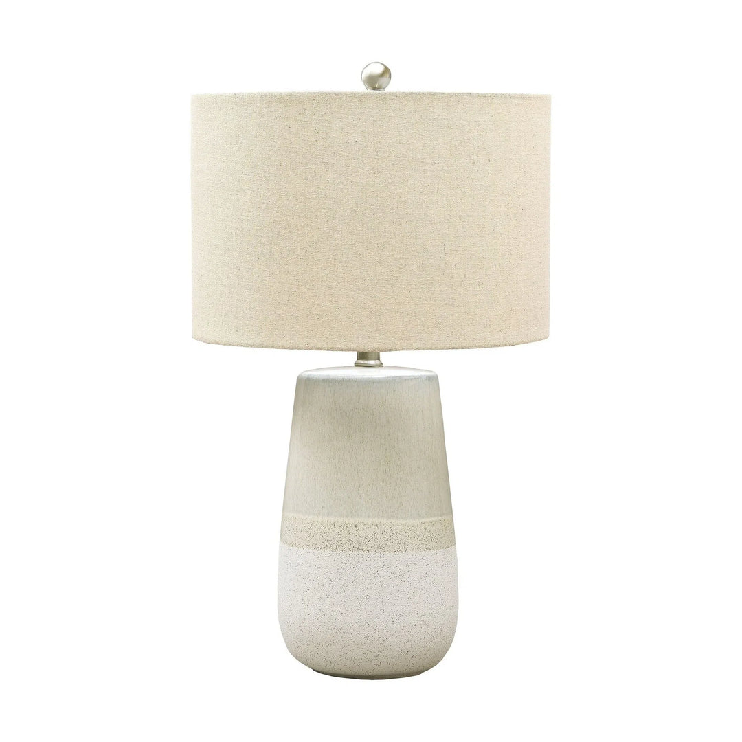 Ashley L100724 Shavon - Beige/White - Ceramic Table Lamp (1/CN)