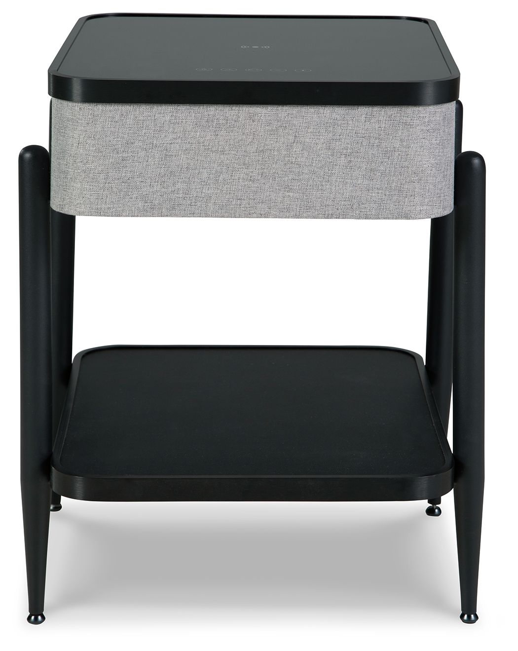 Jorvalee - Gray / Black - Accent Table with Speaker