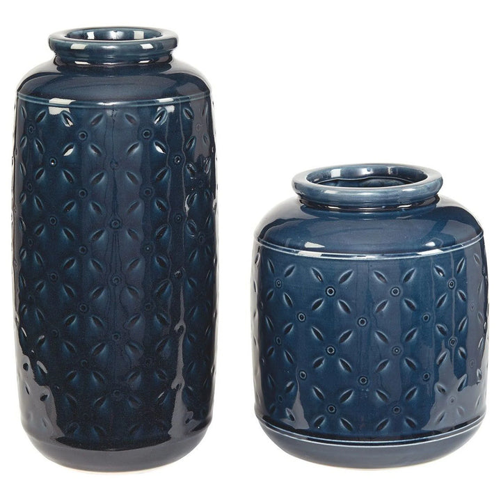 Ashley A2000130 Marenda - Navy Blue - Vase Set