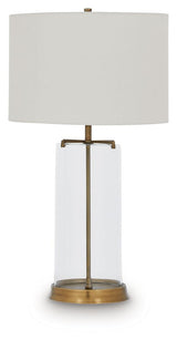 Gizeh - Glass Table Lamp - Clear / Gold Finish