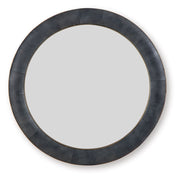 Corinsworth - Accent Mirror - Charcoal / Brass Finish