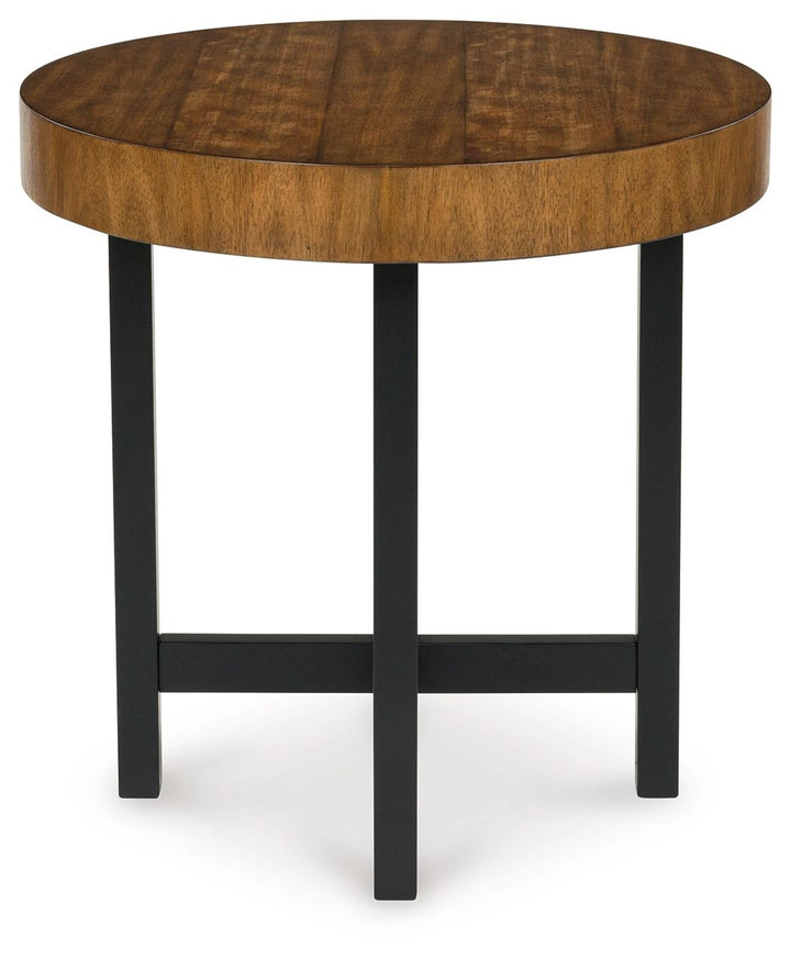 Steenlage - Brown / Black - Occasional Table Set (Set of 2)