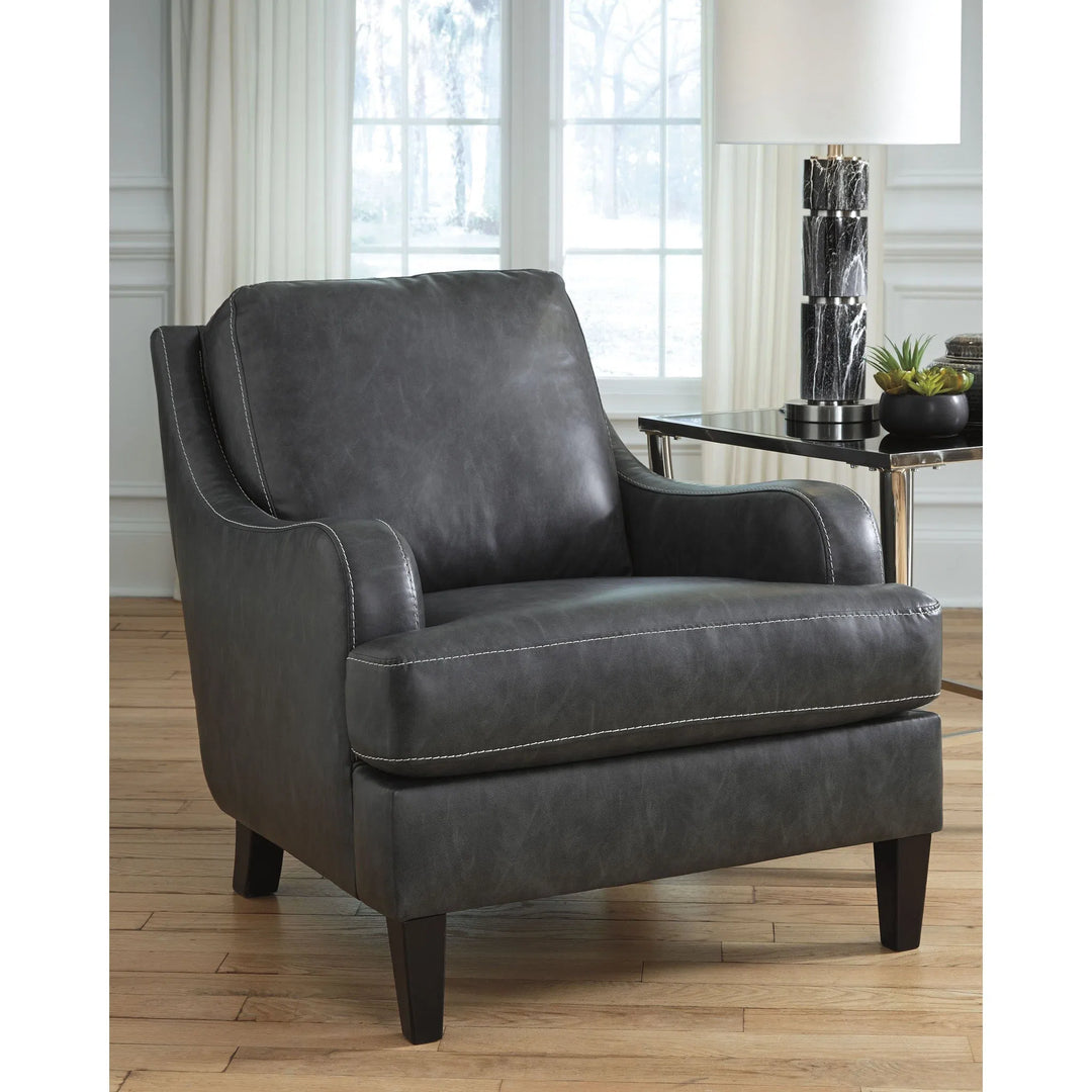 Charcoal gray accent online chair