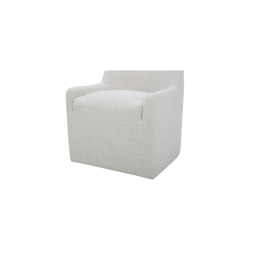 Maisie - Rolling Dining Chair - Flecked Oat