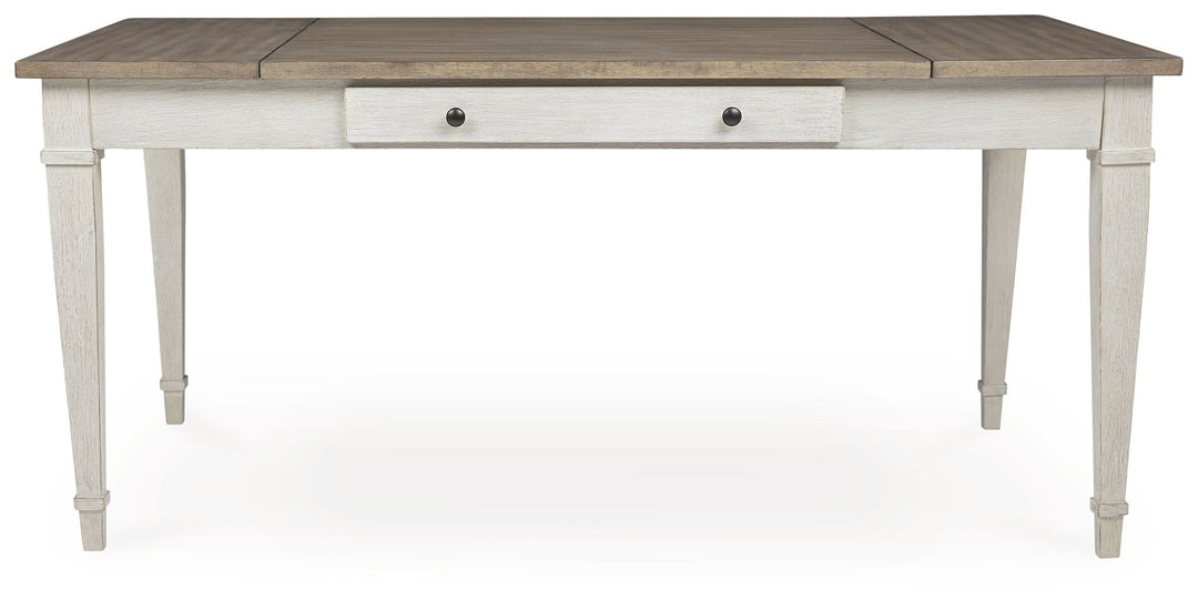Skempton - RECT DRM Table w/Storage - White