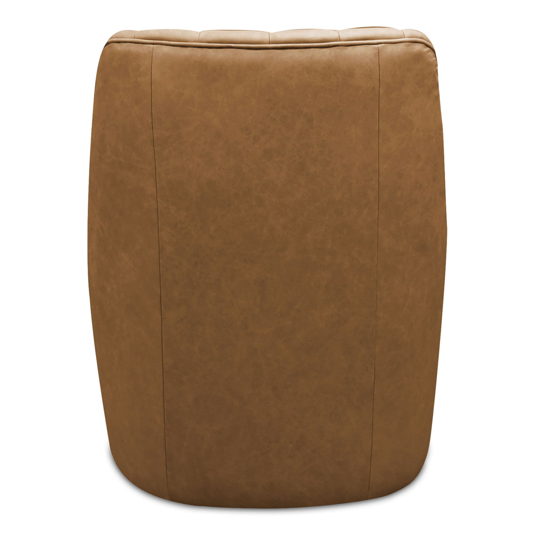 Bowie - Swivel Chair Leather - Tan