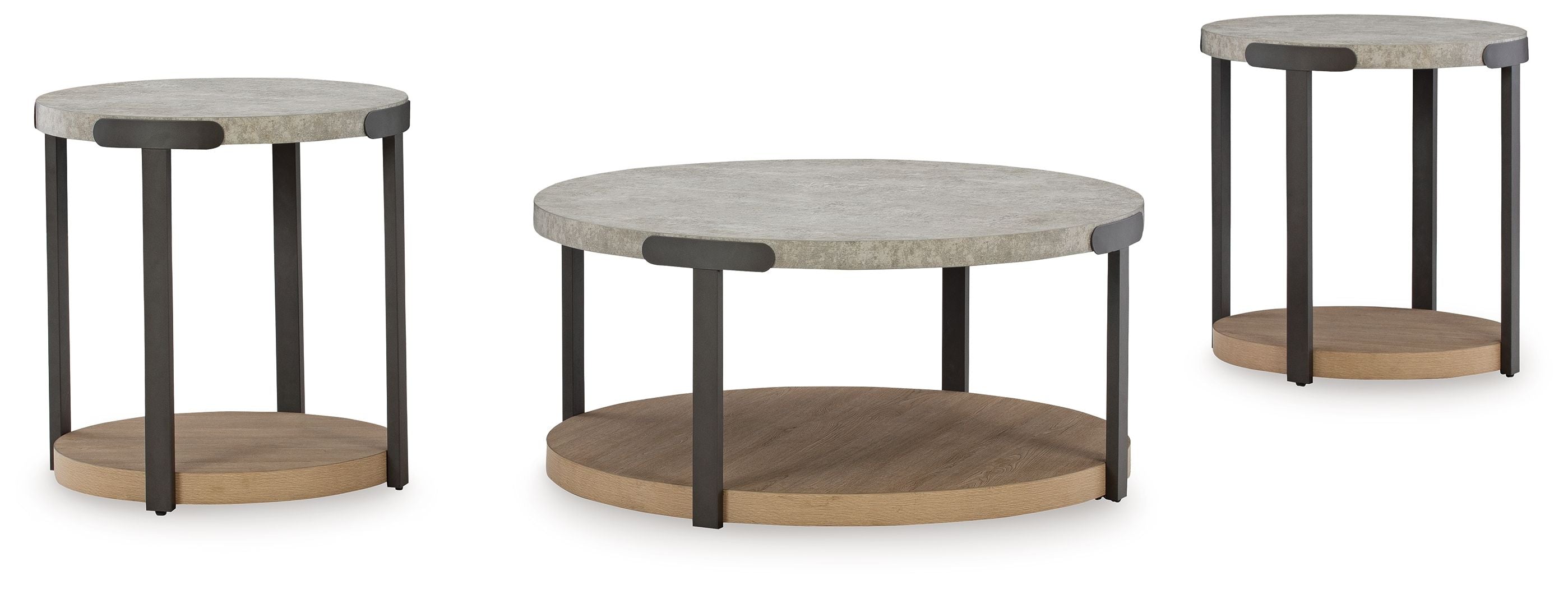 Darthurst - Occasional Table Set (Set of 3) - Light Brown
