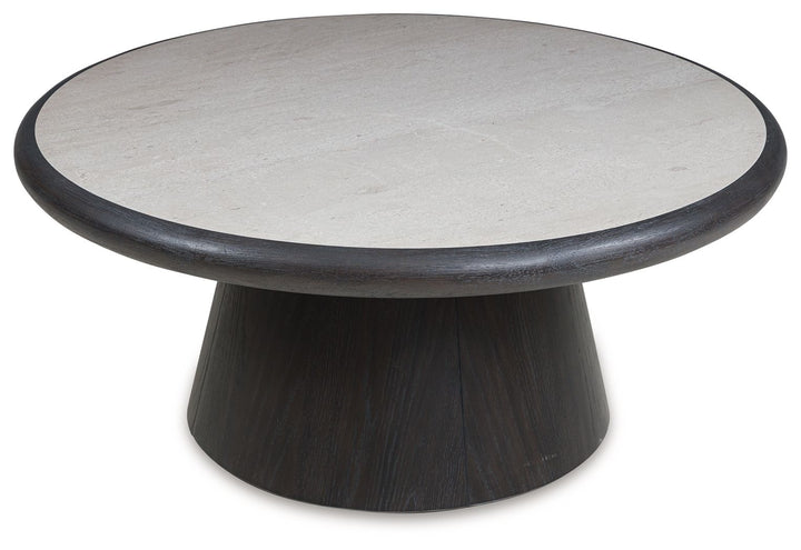 Bracken - Round Cocktail Table - French Black