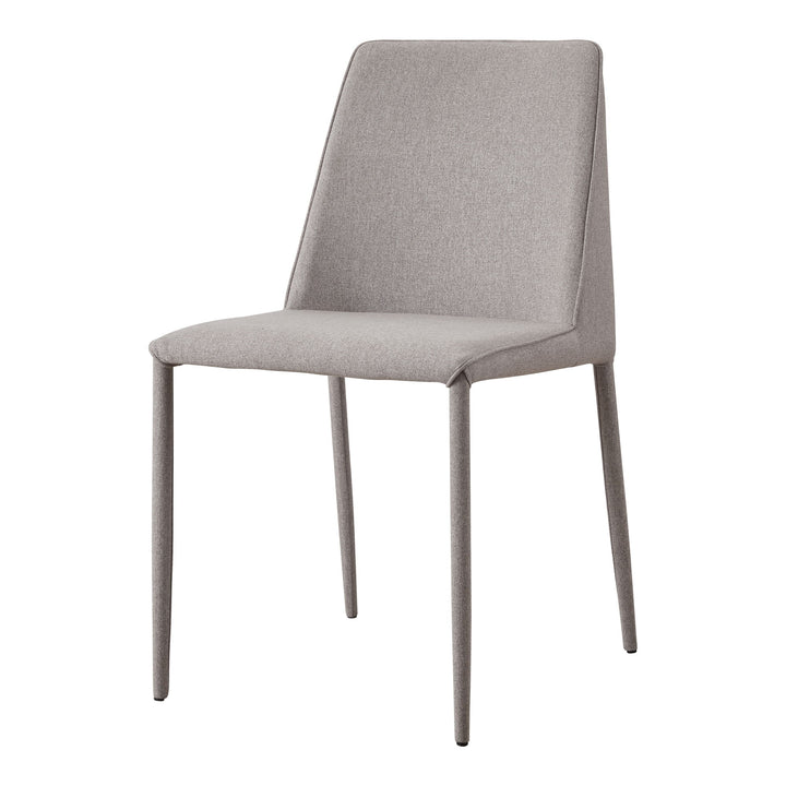 Nora - Fabric Dining Chair (Set of 2) - Light Gray