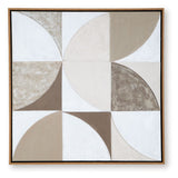 Harelman - Wall Art - Tan / Taupe / White