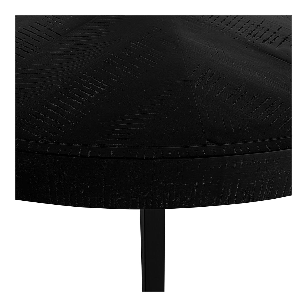 Parq - Acacia Round Dining Table - Black