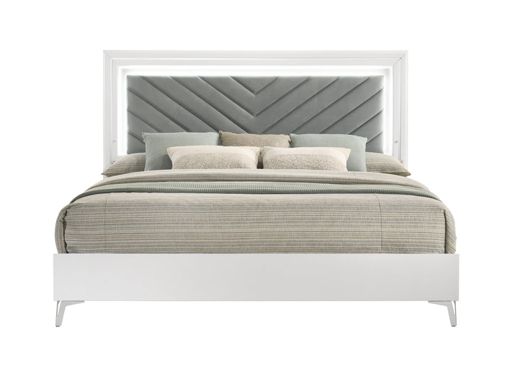 Sophie Modern White Bed