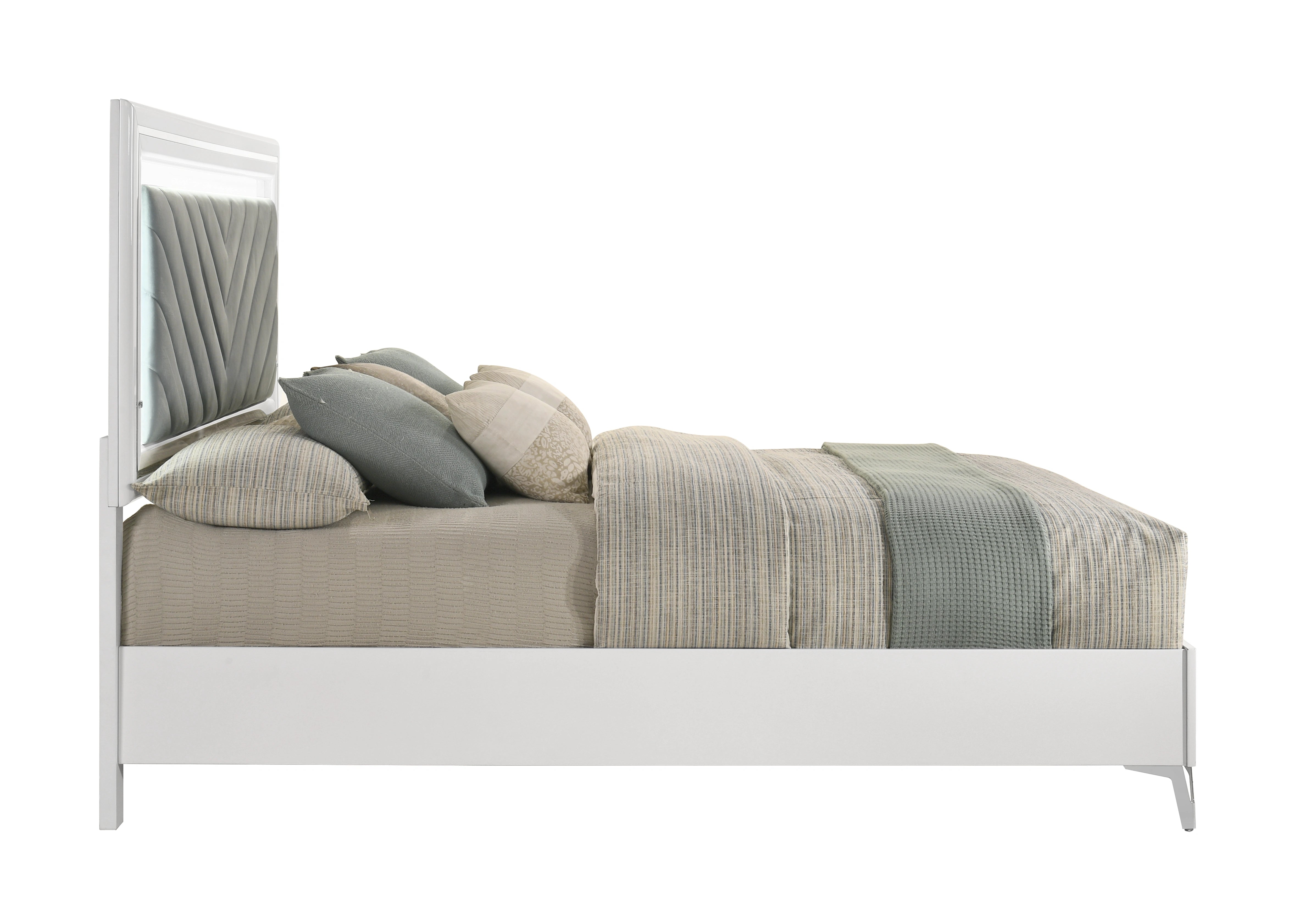 Sophie Modern White Bed