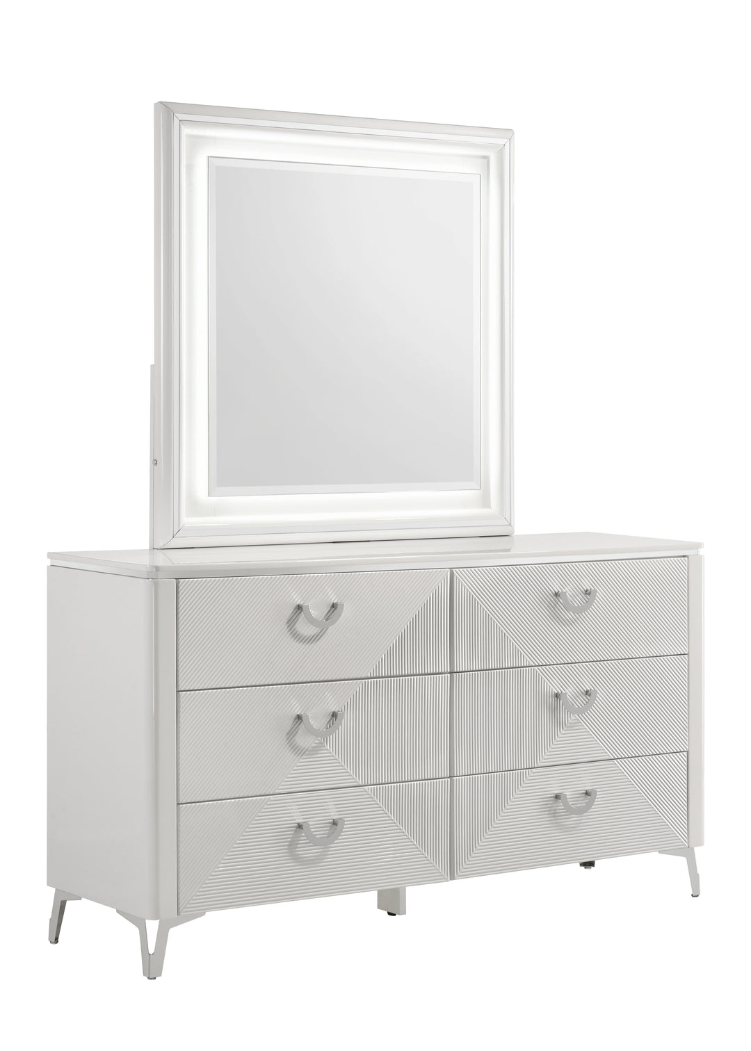 Sophie Modern White Dresser