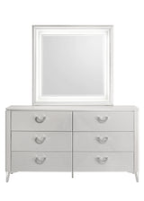 Sophie Modern White Mirror