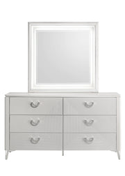Sophie Modern White Mirror