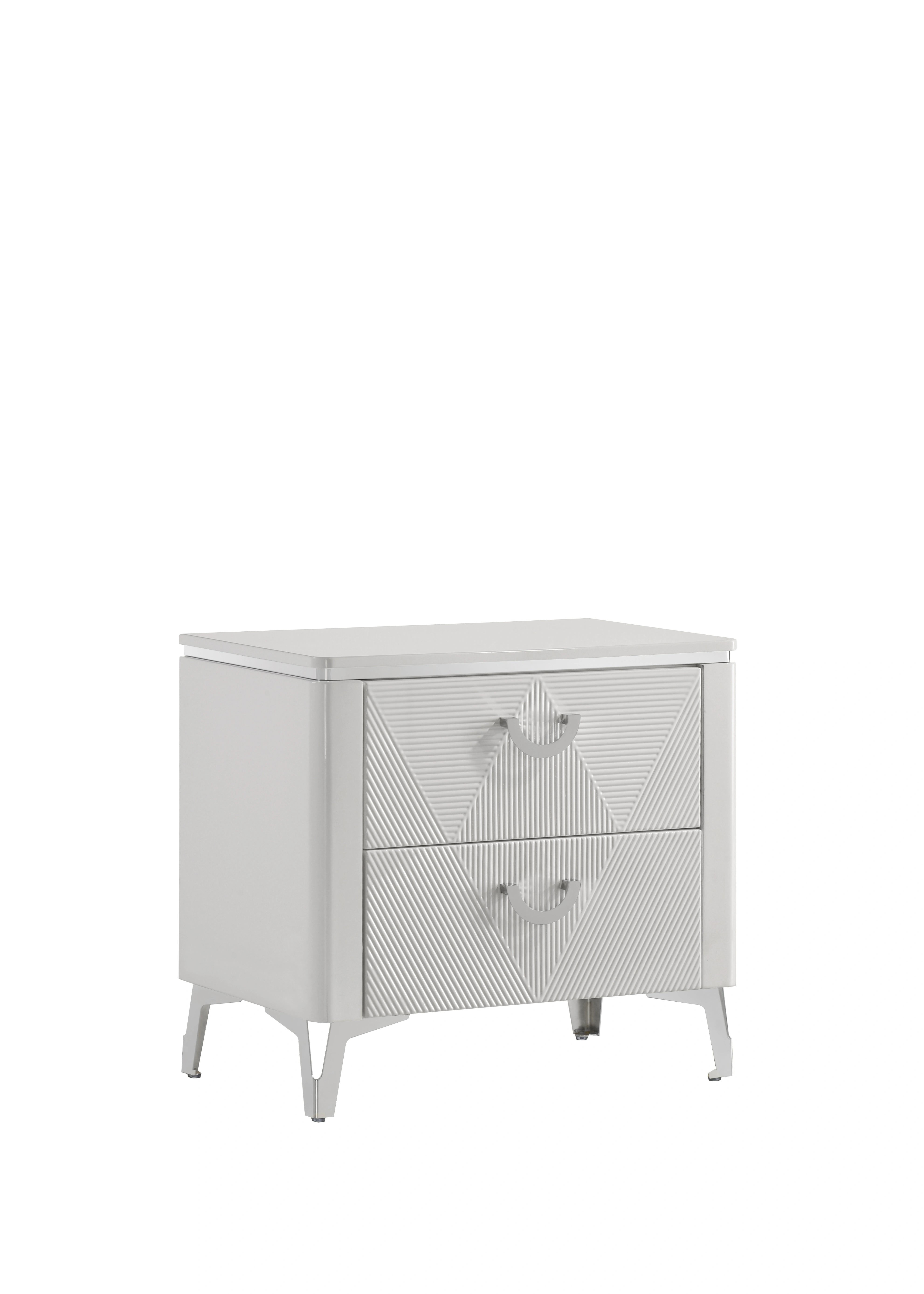 Sophie Modern White Nightstand