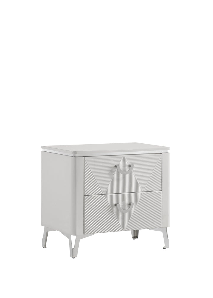 Sophie Modern White Nightstand
