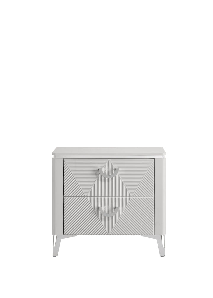 Sophie Modern White Nightstand