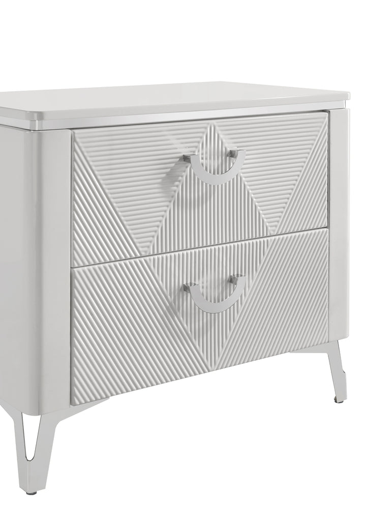 Sophie Modern White Nightstand