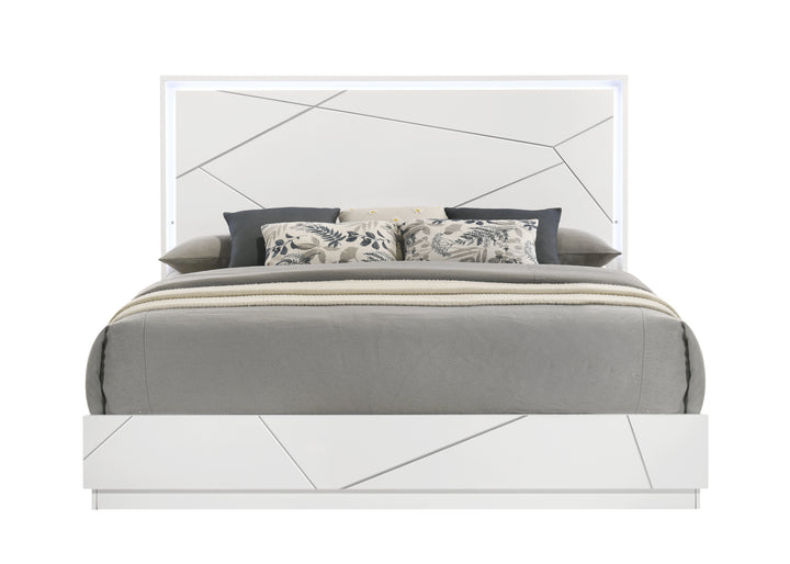 Grace Modern White Bed