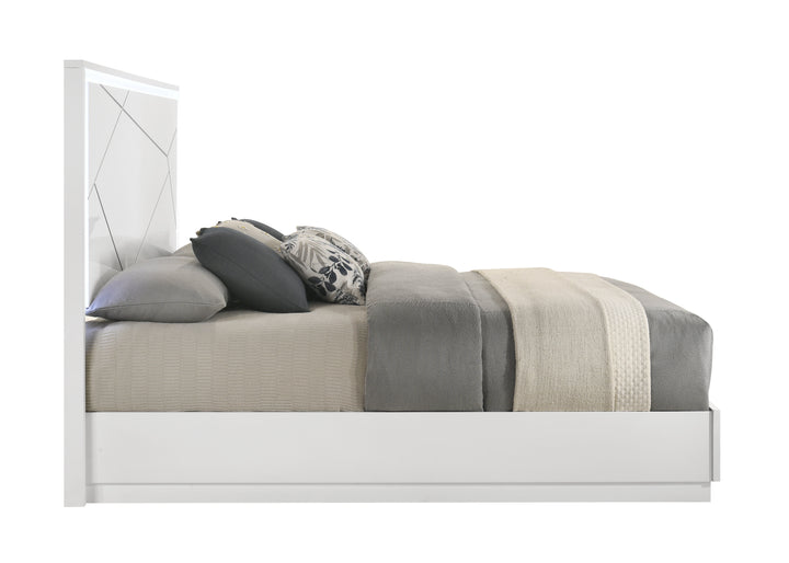 Grace Modern White Bed