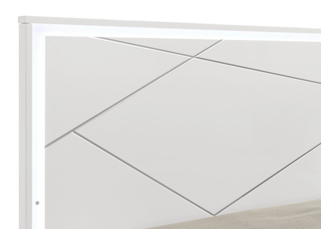 Grace Modern White Bed