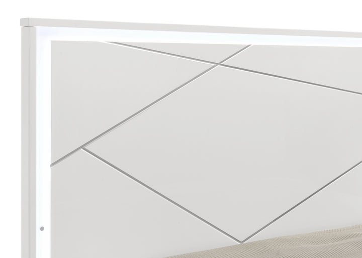 Grace Modern White Bed